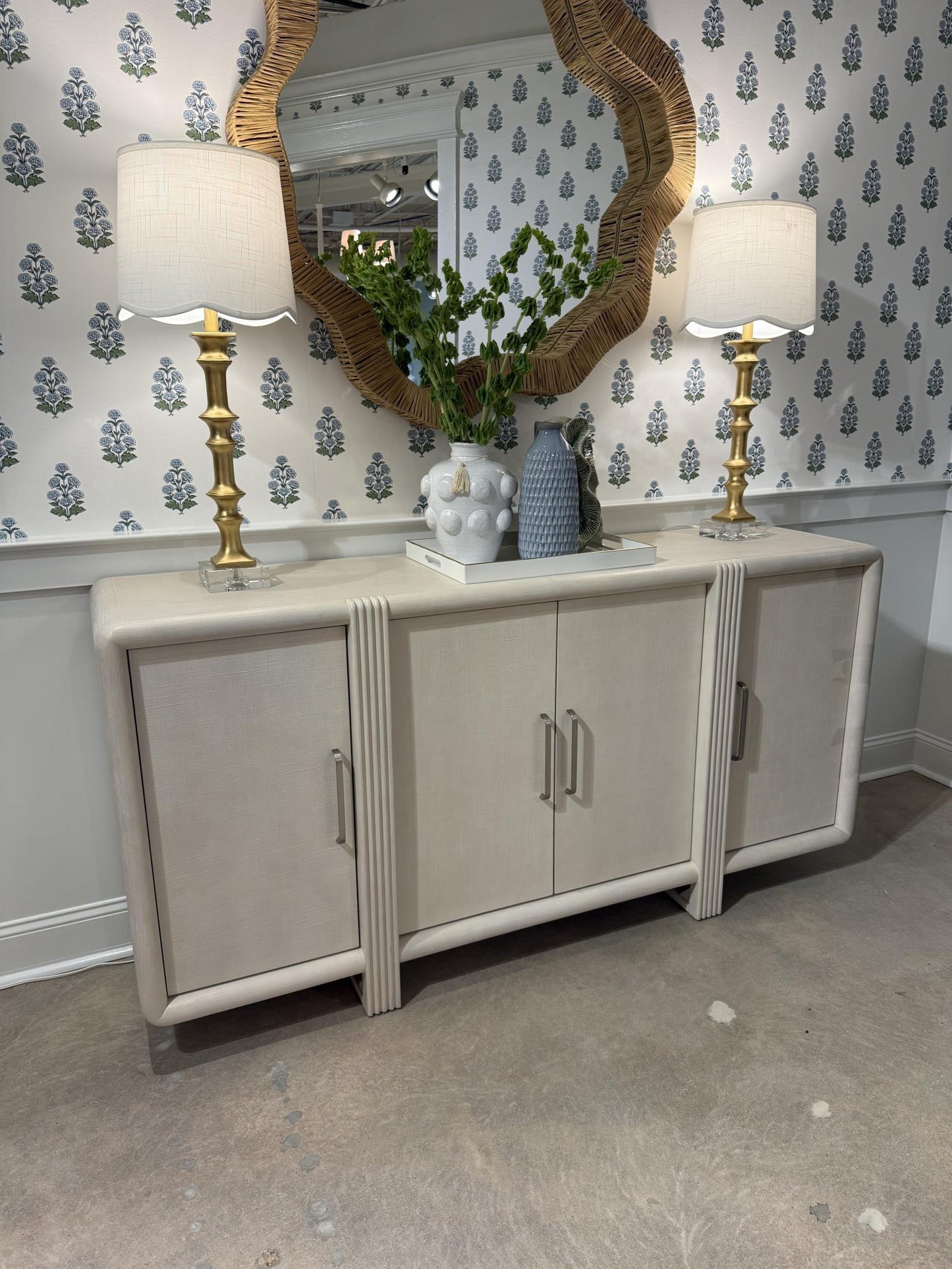 Maren - Woven Credenza