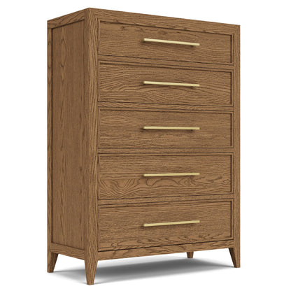 Halbrooke - 5 Drawer Chest - Light Brown