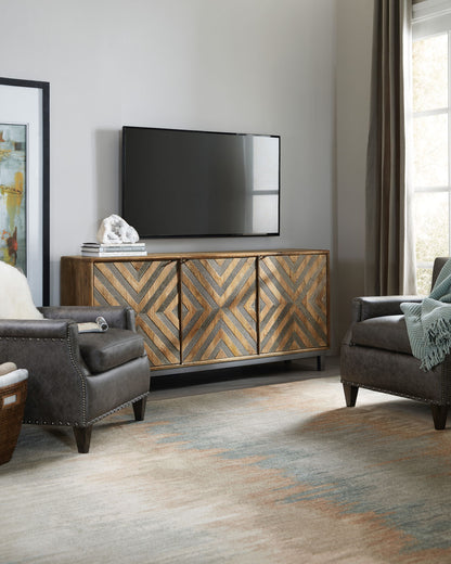 Home Accent - 69" Serramonte Entertainment/Accent Console - Light Brown