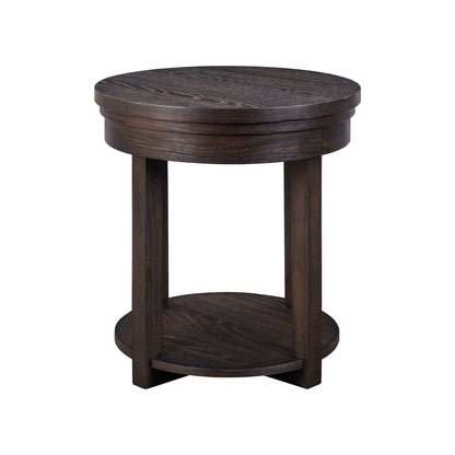 Weston - Round End Table - Peppercorn