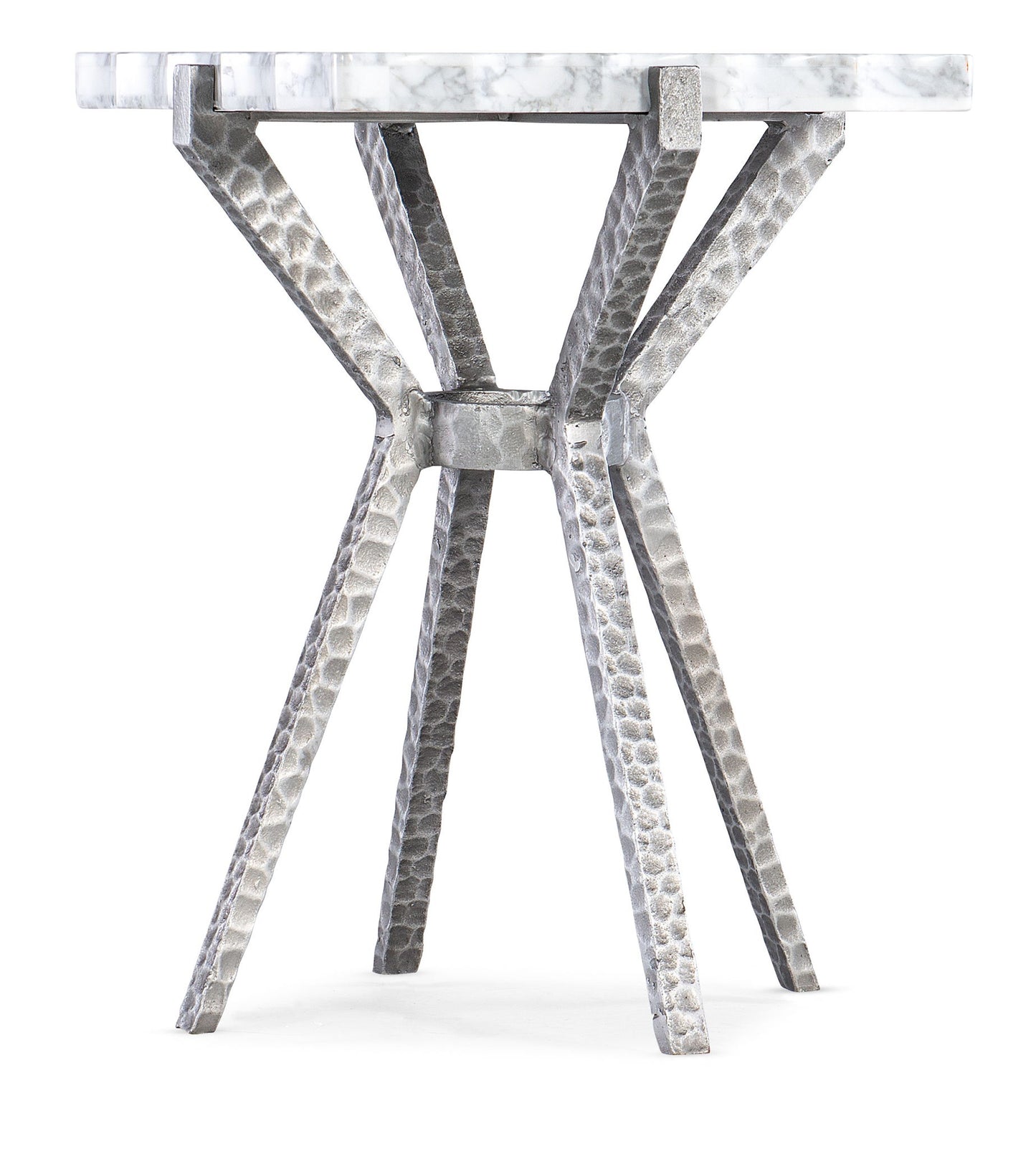 Melange - Glendon Side Table - Pearl Silver