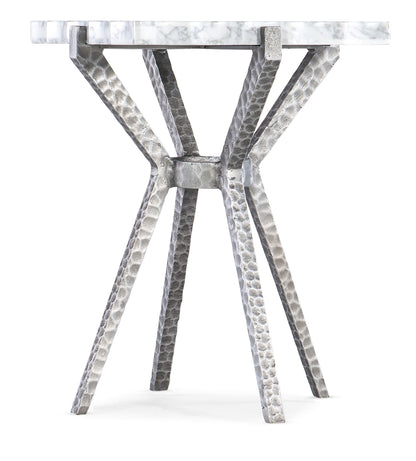 Melange - Glendon Side Table - Pearl Silver