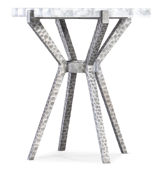 Melange - Glendon Side Table - Pearl Silver