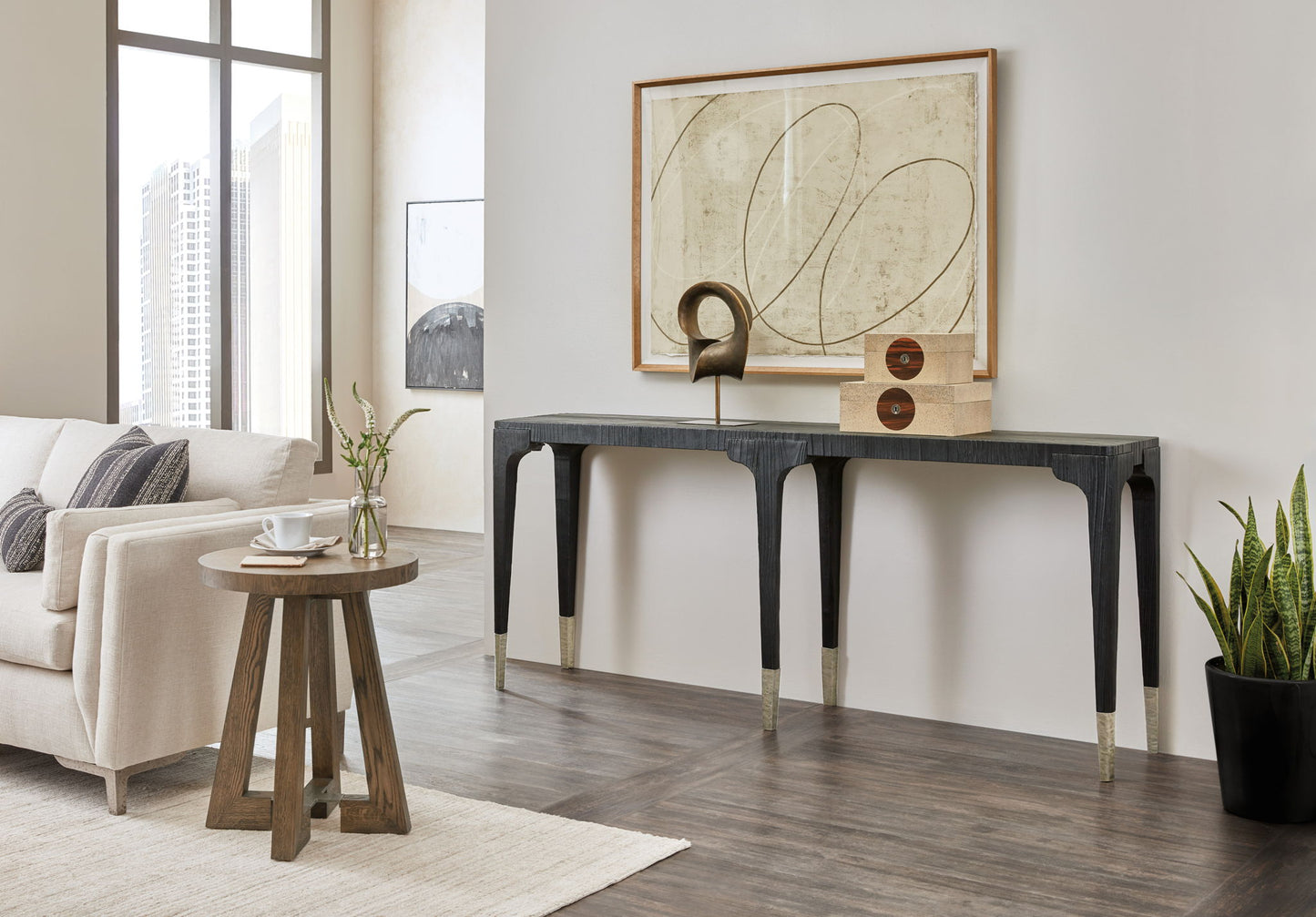 Chapman - Shou Sugi Ban Console Table - Black