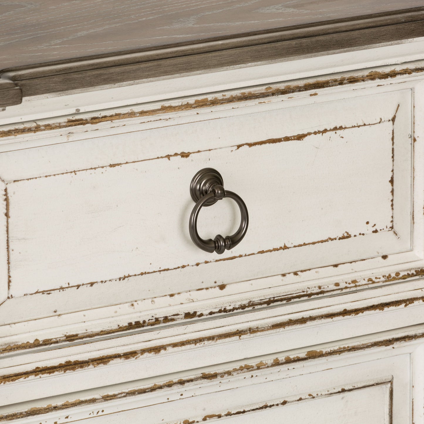 Abbey Park - 2 Drawer Nightstand With Charging Station - Antique White