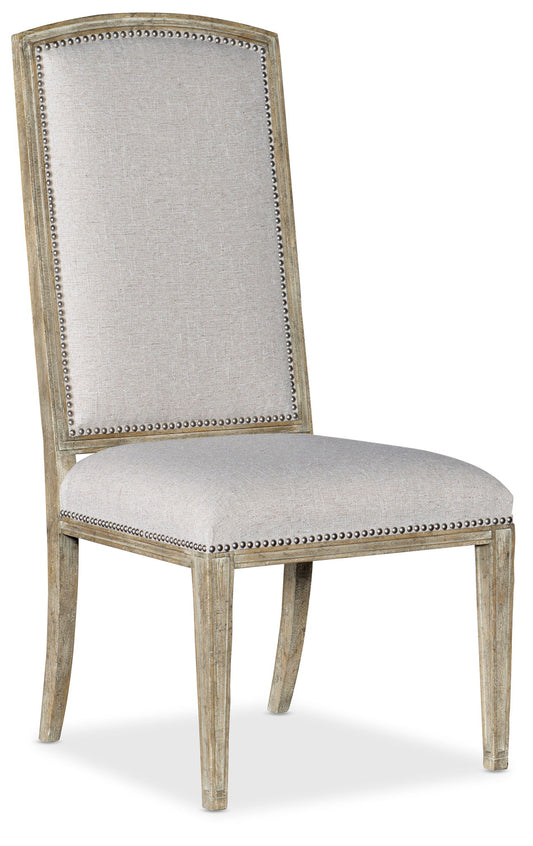 Castella - Upholstered Side Chair - Beige / Light Brown