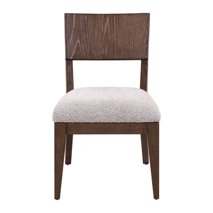 Cascade Falls - Panel Back Side Chair - Satin Espresso