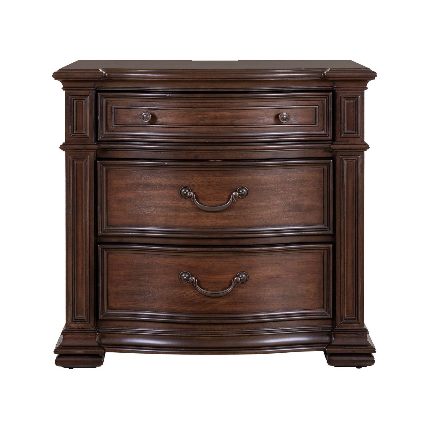 Provence Park - Bedside Chest With Charging Station - Chateau Brown