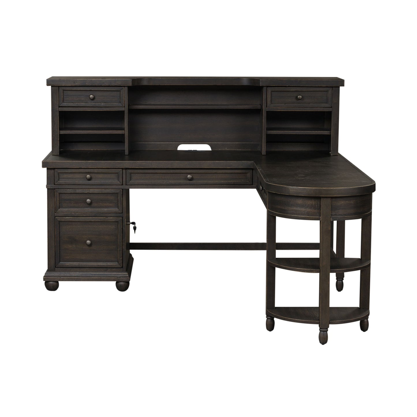 Harvest Home - L Shaped Desk Set With Hutch - Chalkboard