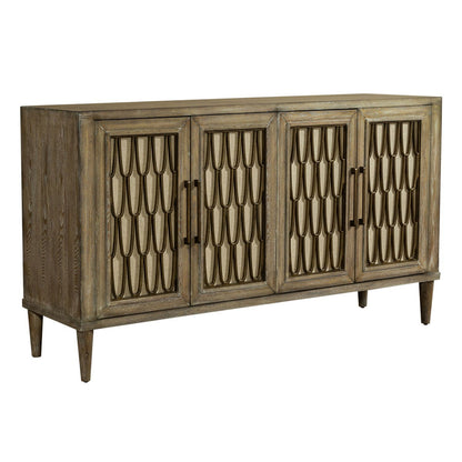 Devonshire - 4 Door Accent Cabinet - Driftwood