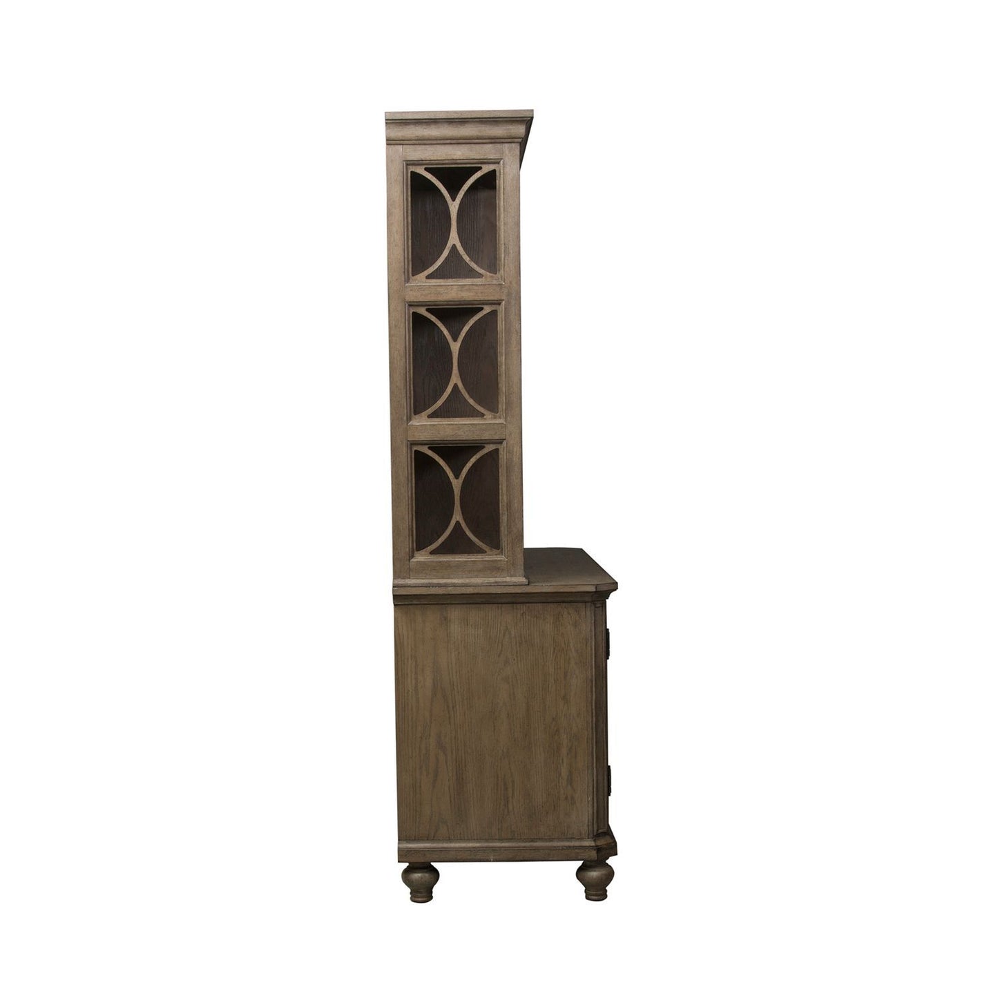 Simply Elegant - Credenza & Hutch - Heathered Taupe