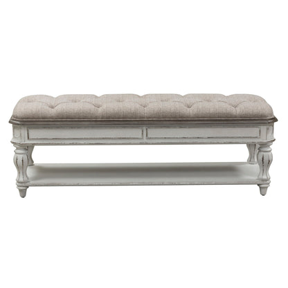 Magnolia Manor - Bed Bench - Antique White