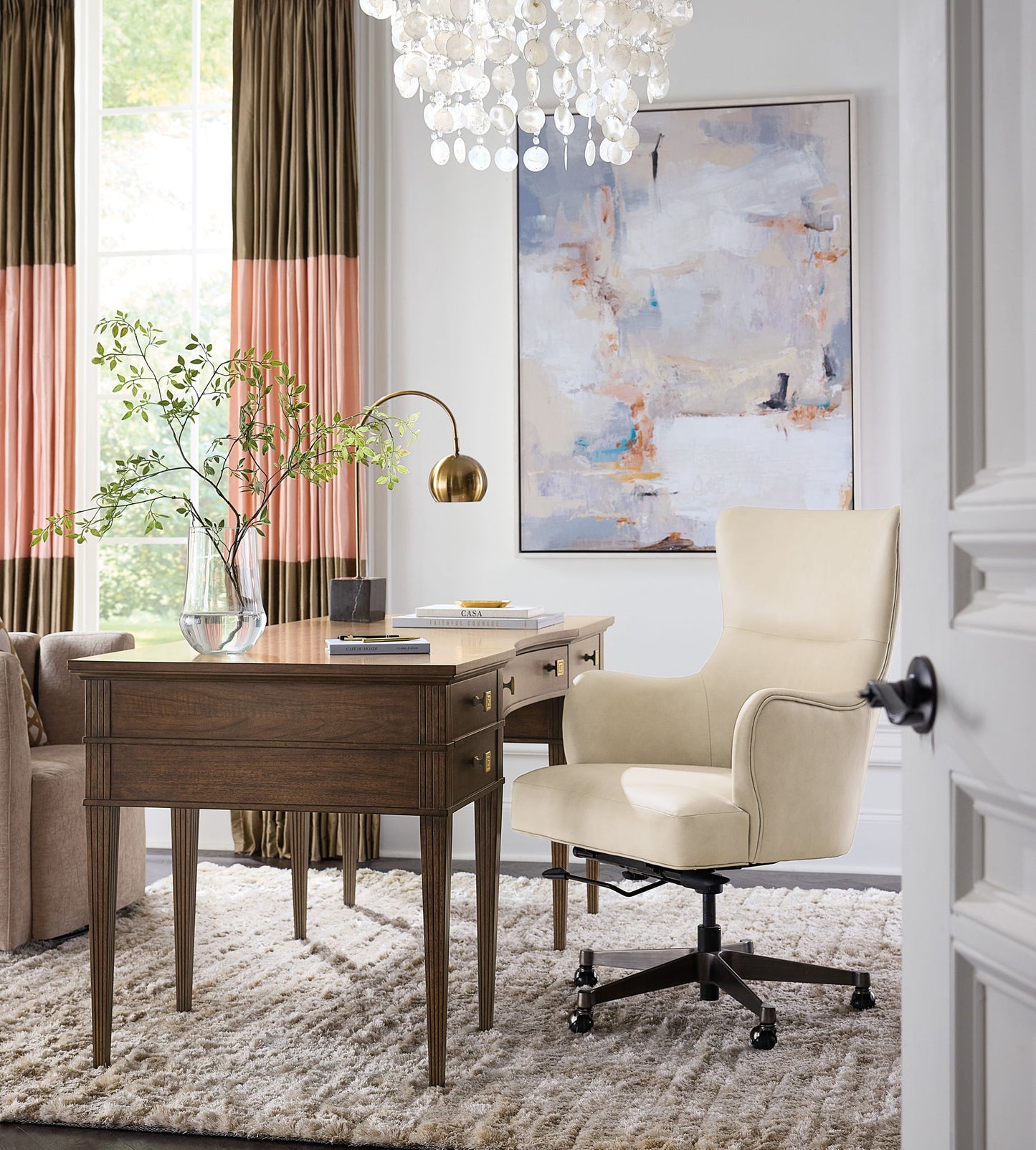 Home Office - Diplomat Writing Desk - Dark Brown