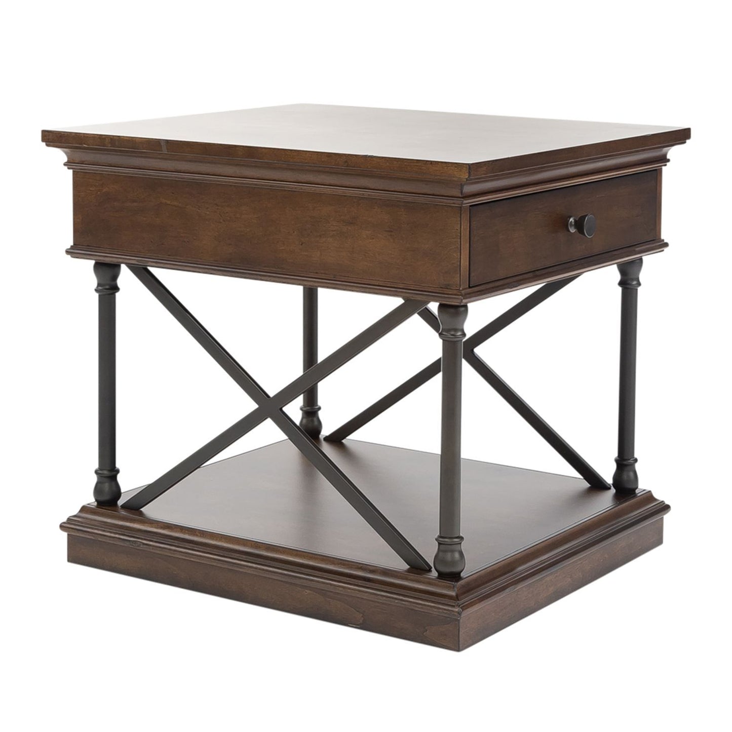 Tribeca - Drawer End Table - Cordovian Brown
