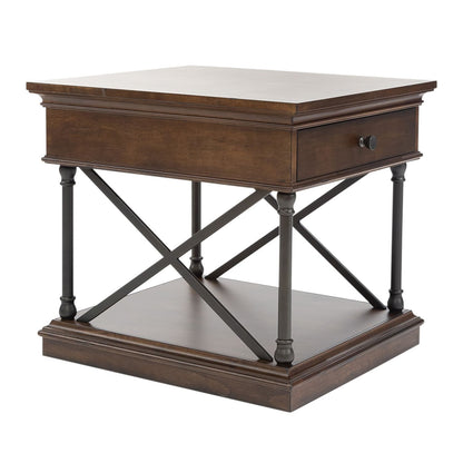 Tribeca - Drawer End Table - Cordovian Brown