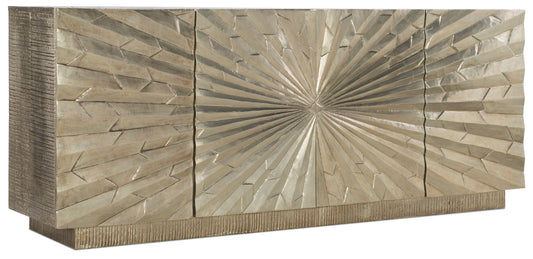 Home Accent - 78" Big Bang Entertainment Console - Pearl Silver