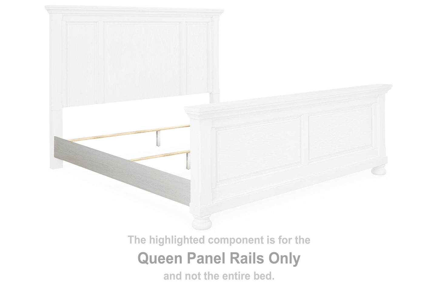 Robbinsdale - Queen Panel Rails - Antique White