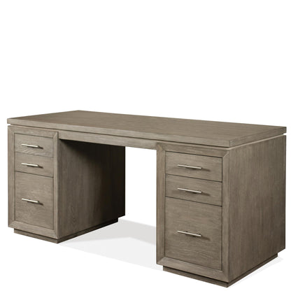 Prelude - Executive Desk - Light Brown