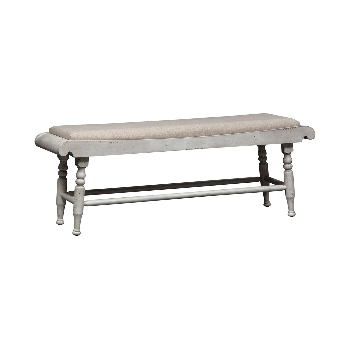 Whitney - Bench - Antique Linen / Weathered Gray