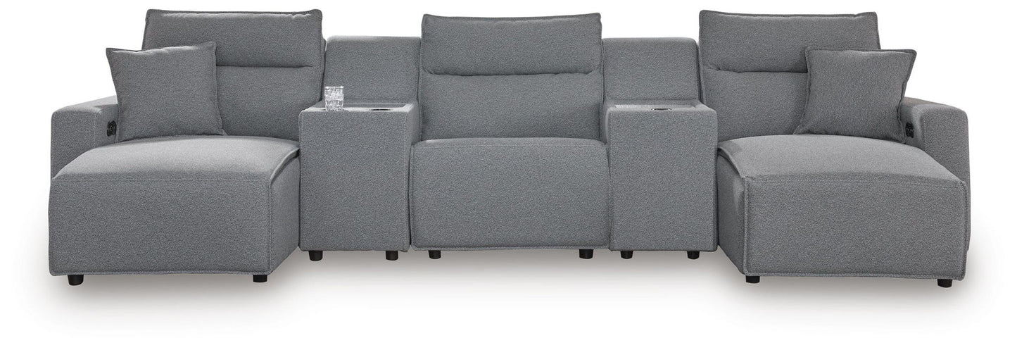Modmax II - Reclining Sectional - Salt And Pepper
