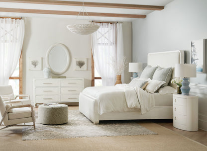 Serenity - Amelia Oval Mirror - White