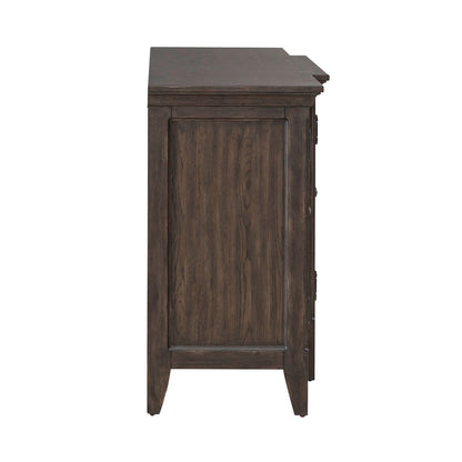 Paradise Valley - 76" TV Console - Saddle Brown