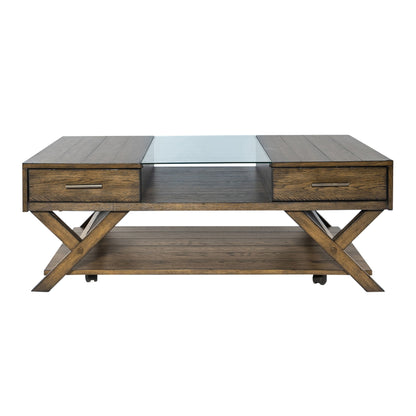 Lennox - Display Cocktail Table - Weathered Chestnut