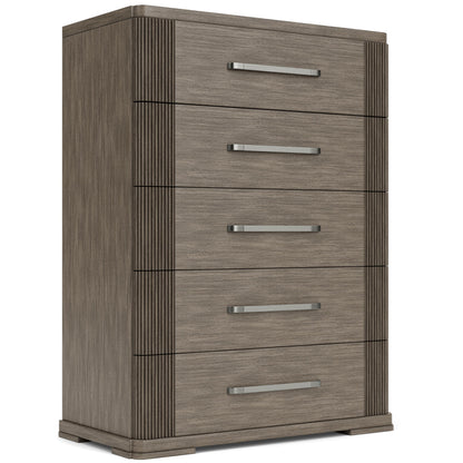 Sariel - 5 Drawer Chest - Dark Brown