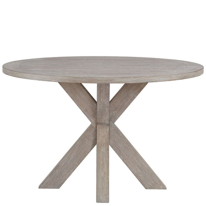 Bennett - Round Dining Table - Frosted Gray