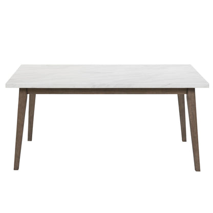 Edison - Rectangular Leg Table With Faux Marble Top - Brownstone