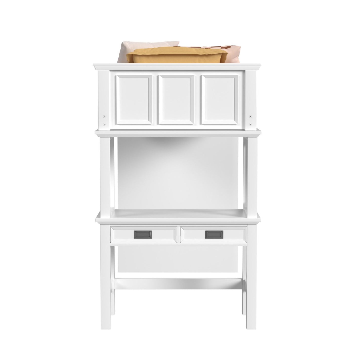 Hampton Kids - Loft Bed With Staircase And Desk With Speaker