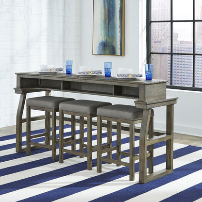 Hayden Way - 4 Piece Dining Room Set - Gray Wash