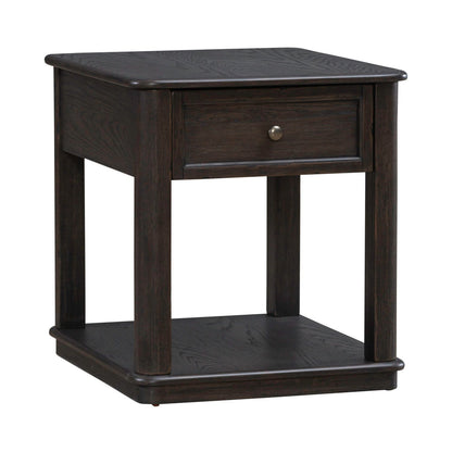 Wallace - End Table - Aged Oak