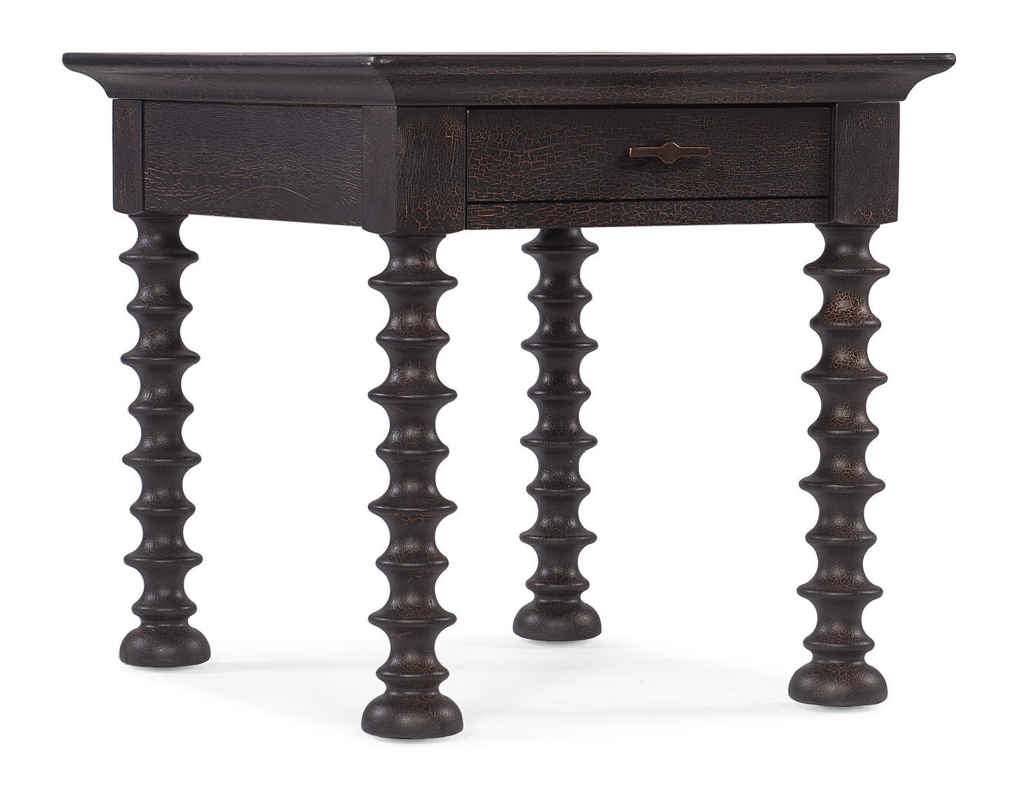 Big Sky - Turned Leg End Table - Black