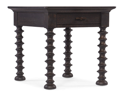 Big Sky - Turned Leg End Table - Black