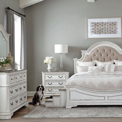 Magnolia Manor - Pet Steps - Antique White