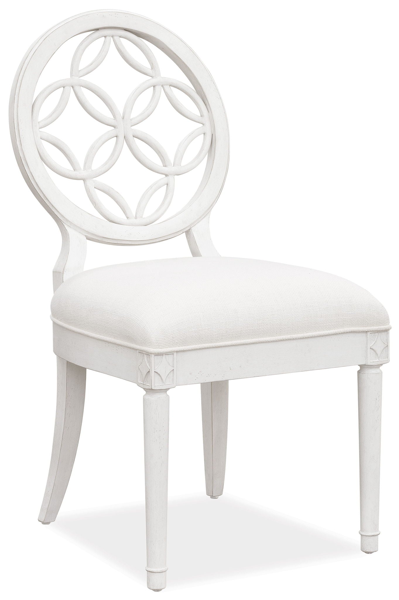 Melange - Brynlee Side Chair - White