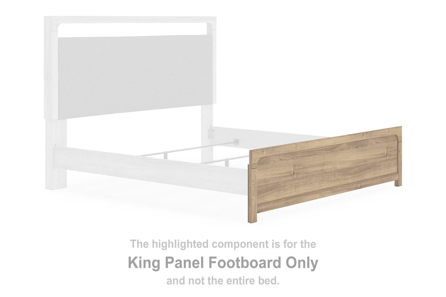 Kinlanni - King Panel Footboard - Tan