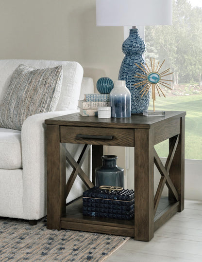 Ellison - End Table - Desert Oak