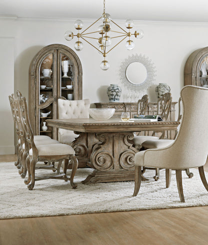 Castella - Tufted Dining Chair - Beige / Light Brown