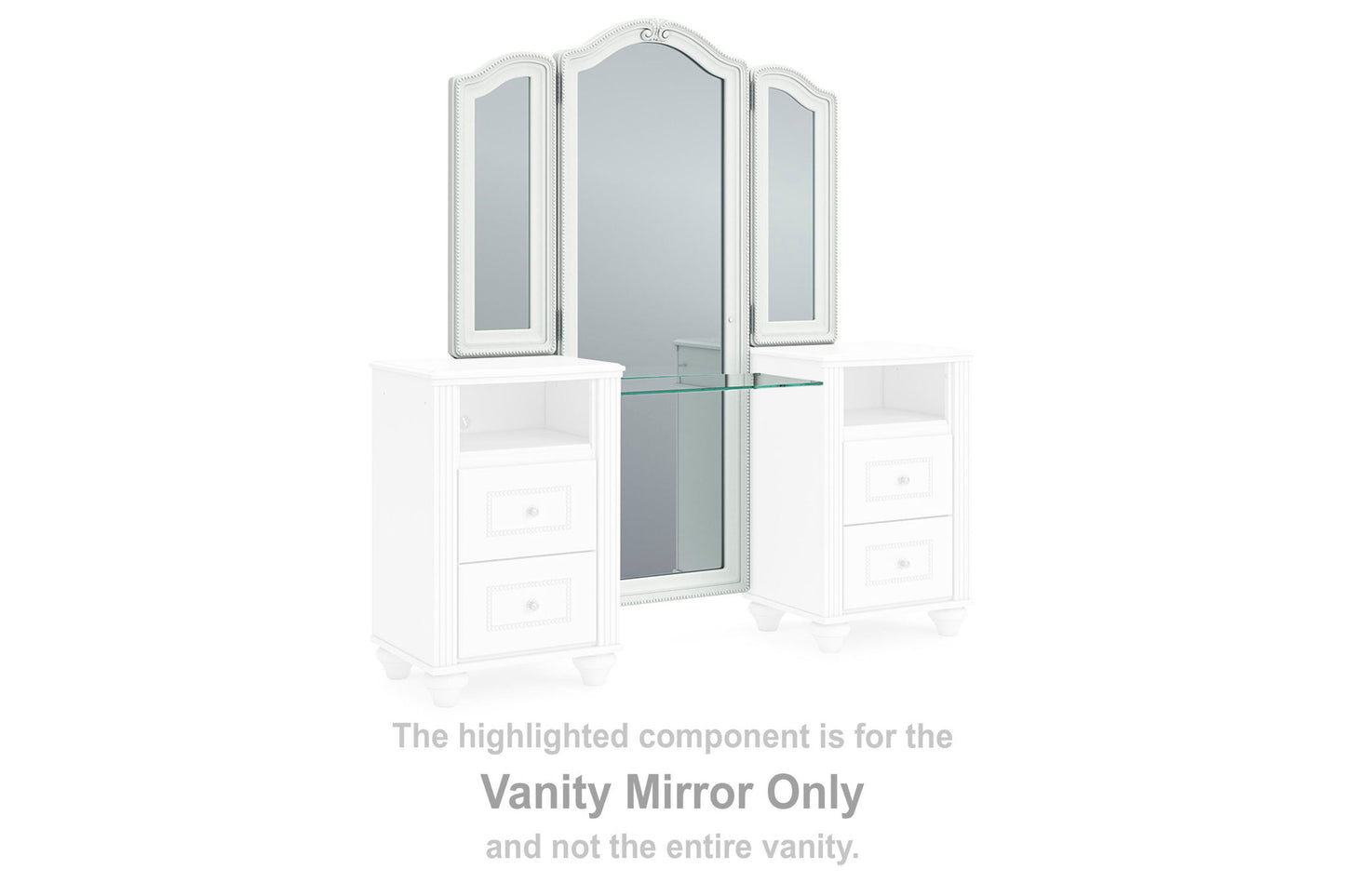 Kozlani - Vanity Mirror - White