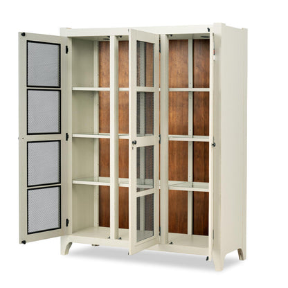 Lake House - Display Cabinet - Sailcloth And Pinecone