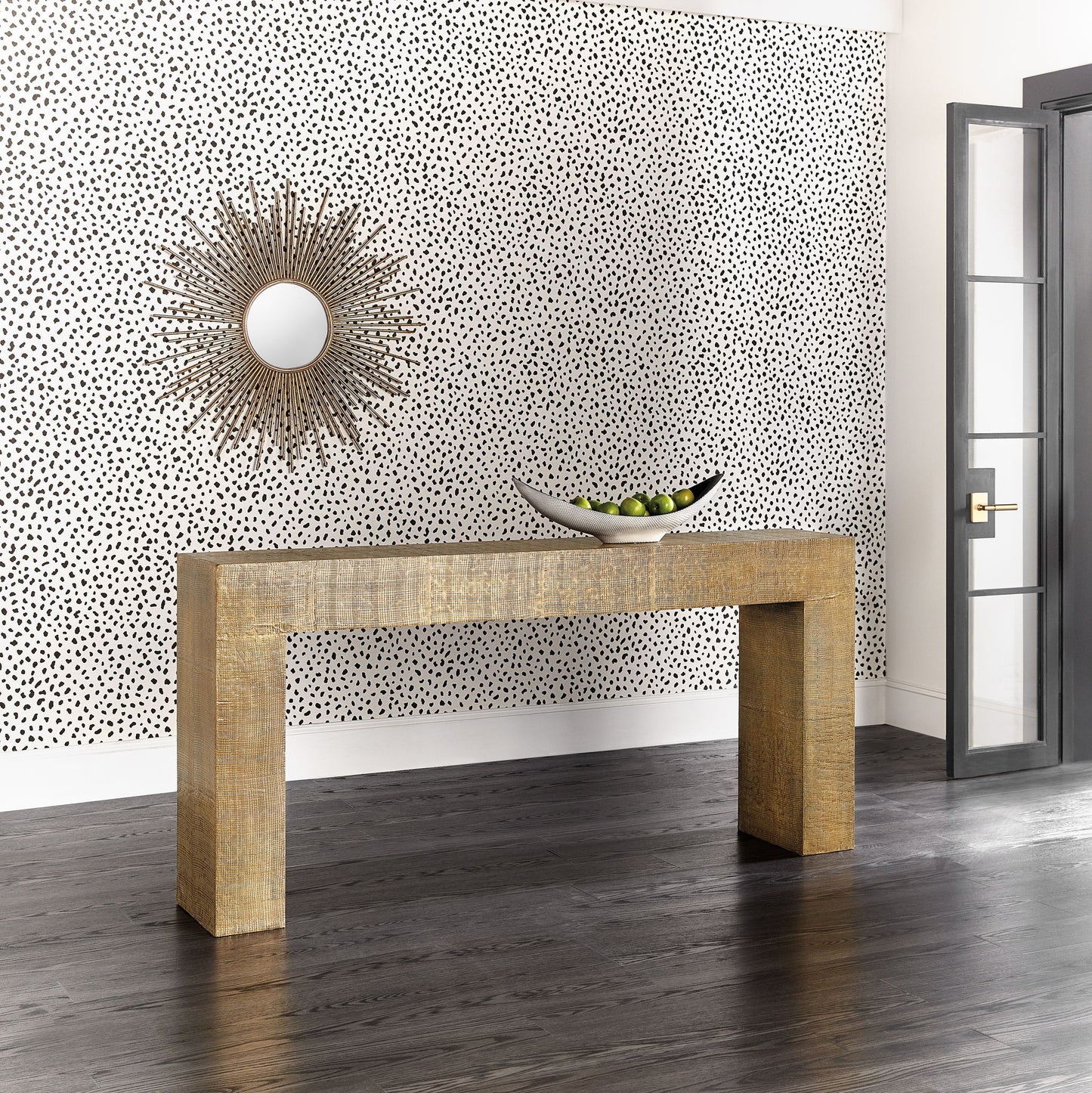 Melange - Kanchan Sofa Console - Gold