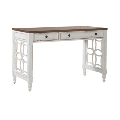 Magnolia Manor - L Writing Desk - Antique White