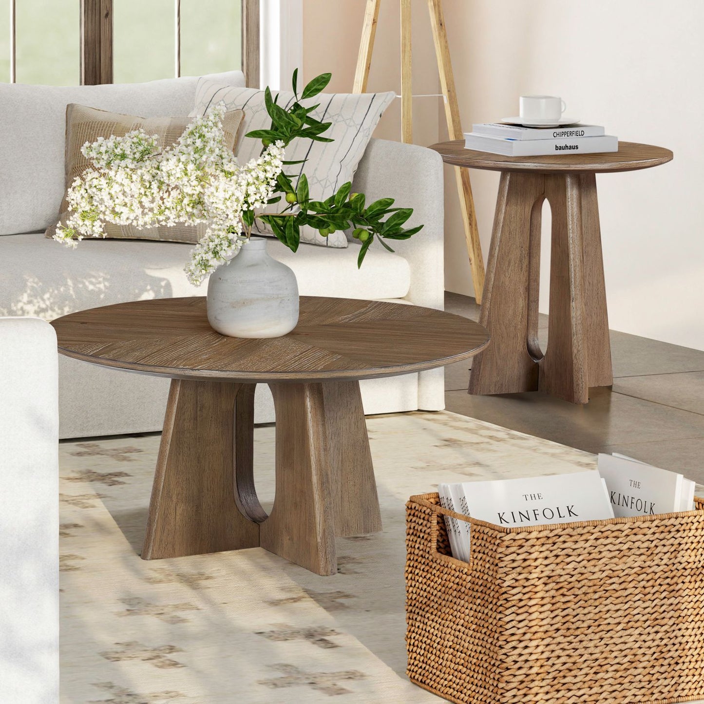 Hendrix Place - 3 Piece Set (Cocktail Table And 2 End Tables) - Natural