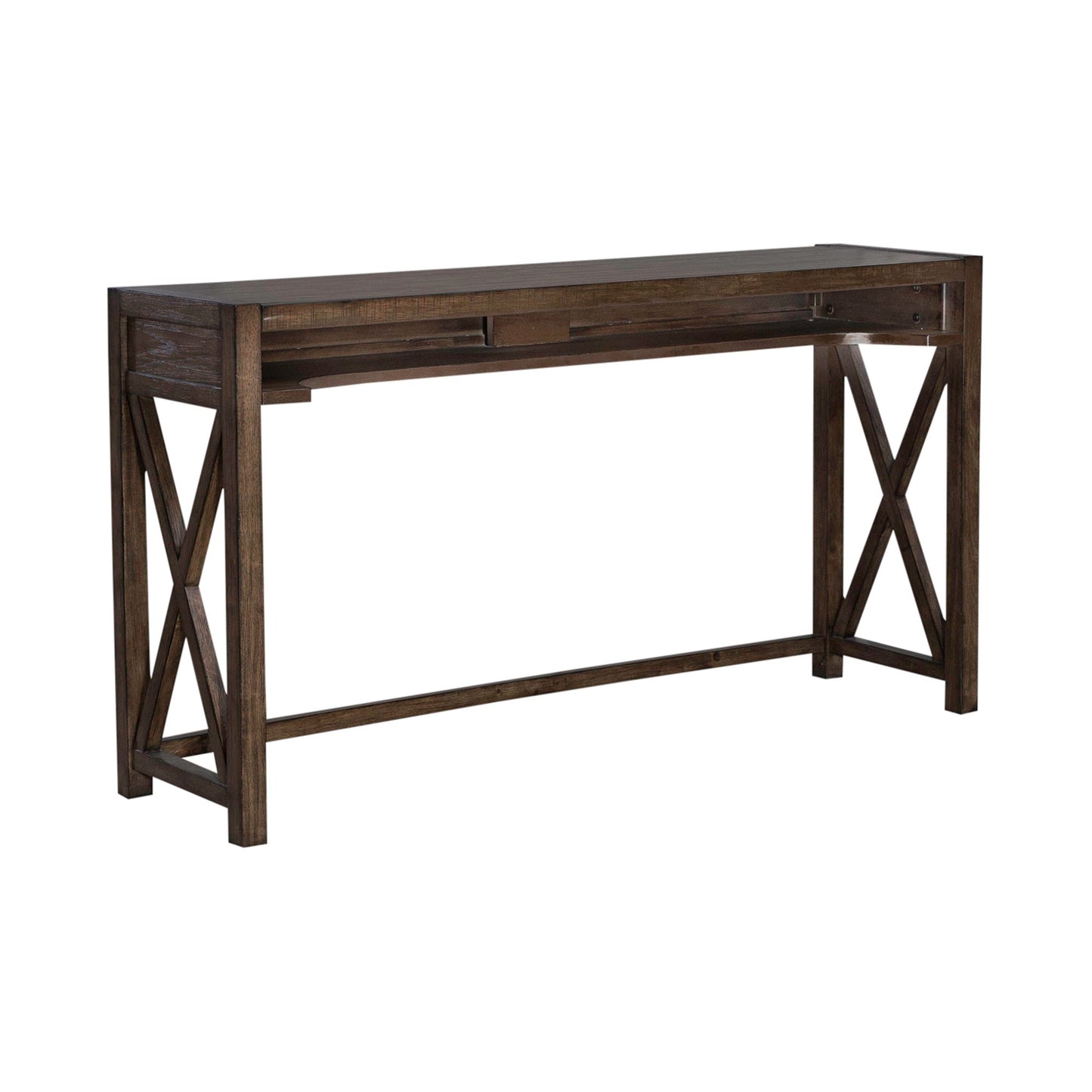 Lennox - Console Bar Table - Weathered Chestnut