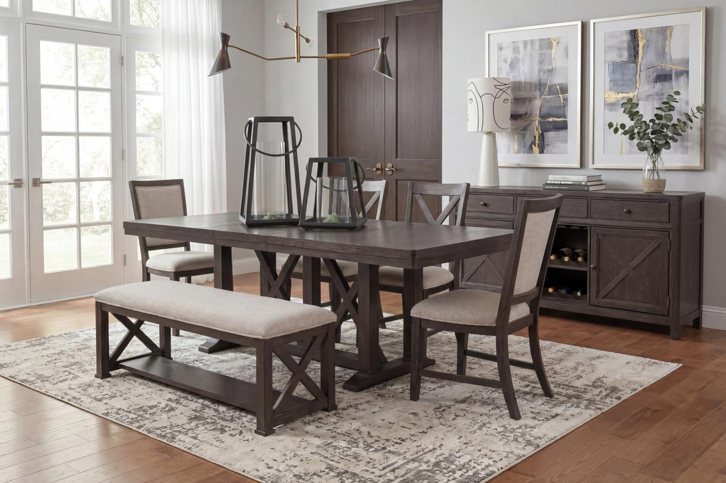 Briarwood - Upholstered Dining Bench - Sable