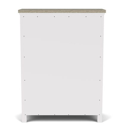 Cora - 5 Drawer Chest - White