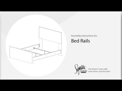 Anarasia - Queen Sleigh Rails - White