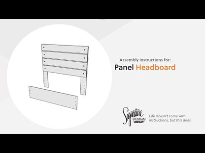 Graystorm - Twin Panel Headboard/Footboard - Brown Gray